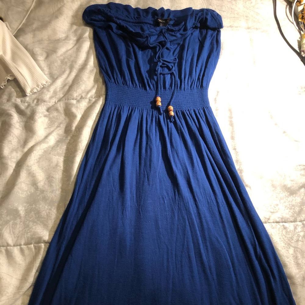Navy blue maxi dress, Forever 21!